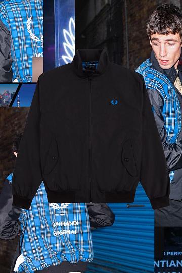 Black Fred Perry J2837 Men's Jackets | PH 1197GSOL